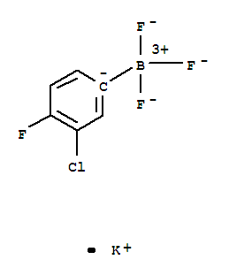 Structure of POTASSIUM (3-CHLORO-4-FLUOROPHENYL)TRIFLUOROBORATE