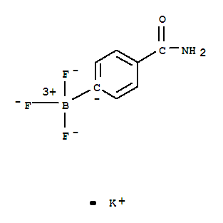 Structure of POTASSIUM (4-AMINOCARBONYLPHENYL)TRIFLUOROBORATE