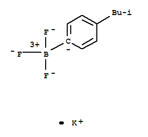 Structure of POTASSIUM (4-ISOBUTYLPHENYL)TRIFLUORBORATE