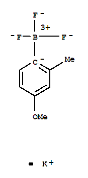 Structure of POTASSIUM (4-METHOXY-2-METHYLPHENYL)TRIFLUOROBORATE