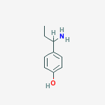 4-(1-aminopropyl)phenol结构式