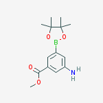 Structure of Methyl 3-Amino-5-boronobenzoate, pinacol ester