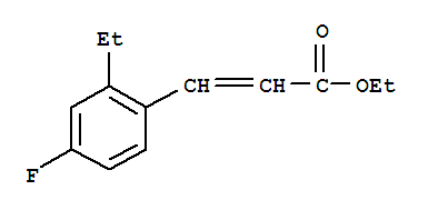 Structure of 3-(2-ETHYL-4-FLUOROPHENYL)ACRYLICACIDETHYLESTER