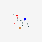 Structure of methyl 4-bromo-5-methyl-1,2-oxazole-3-carboxylate
