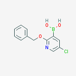 Structure of (5-chloro-2-phenylmethoxypyridin-3-yl)boronic acid