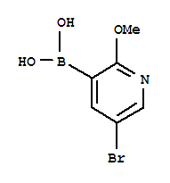 Structure of 5-Bromo-2-methoxypyridine-3-boronic acid