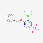 Structure of 2-Benzyloxy-5-(trifluoromethyl)pyridine-3-boronic acid