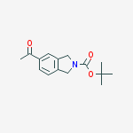 2-BOC-5-ACETYL-ISOINDOLINE结构式