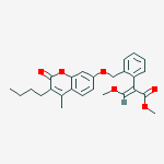 Chemical structure of coumoxystrobin