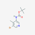 Carbamic acid, (5-bromo-4-methyl-3-pyridinyl)-, 1,1-dimethylethyl ester结构式