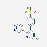 Structure of Etoricoxib-d3
