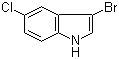 Structure of 1H-INDOLE, 3-BROMO-5-CHLORO-