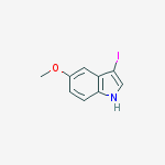 Structure of 3-iodo-5-methoxy-1H-indole