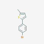 Structure of 2-(4-bromophenyl)-5-methylthiophene