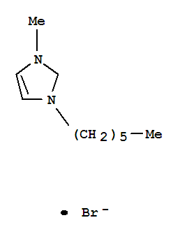Structure of 1-HEXYL-3-METHYLIMIDAZOLIUM BROMIDE