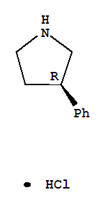 Structure of (R)-3-PHENYL-PYRROLIDINE HYDROCHLORIDE