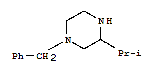 1-Benzyl-3-isopropylpiperazine结构式