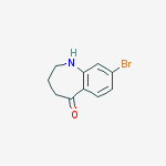 5H-1-Benzazepin-5-one, 8-bromo-1,2,3,4-tetrahydro-结构式