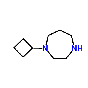 1-cyclobutyl[1,4]diazepane结构式