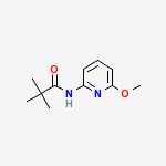 N-(6-甲氧基-吡啶-2-基)-2,2-甲基丙酰胺结构式