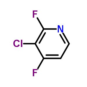 3-氯-2,4-二氟吡啶结构式