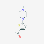 Structure of 5-(piperazin-1-yl)thiophene-2-carboxaldehyde