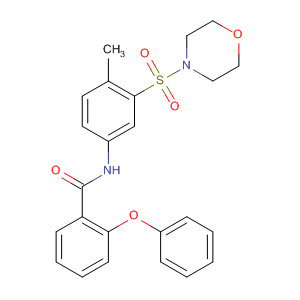 Structure of Benzamide, N-[4-methyl-3-(4-morpholinylsulfonyl)phenyl]-2-phenoxy-
