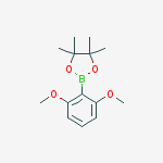 Structure of 2-(2,6-dimethoxyphenyl)-4,4,5,5-tetramethyl-1,3,2-dioxaborolane