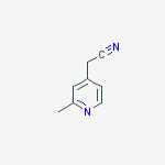 4-Pyridineacetonitrile, 2-methyl-结构式