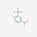 Structure of ETHANONE, 1-[4-METHYL-3-(TRIFLUOROMETHYL)PHENYL]-