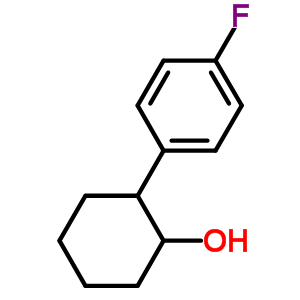 Structure of 2-(4-Fluorophenyl)cyclohexanol