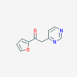 Structure of 1-(2-FURYL)-2-PYRIMIDIN-4-YLETHANONE
