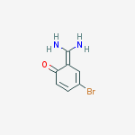 4-bromo-6-(diaminomethylidene)cyclohexa-2,4-dien-1-one结构式