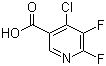 Structure of 4-Chloro-5,6-difluoropyridine-3-carboxylic acid