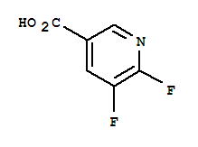 Structure of 5,6-DIFLUORO PYRIDINE-3-CARBOXYLIC ACID