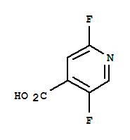 2,5-二氟吡啶-4-羧酸结构式
