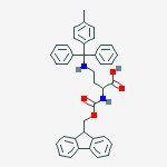 Structure of Fmoc-Dab(Mtt)-OH