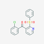 Structure of METHANONE, (2-CHLOROPHENYL)[2-(PHENYLSULFONYL)-3-PYRIDINYL]-