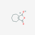 Structure of 3,4,5,6,7,8-HEXAHYDRO-3-HYDROXY-1H-CYCLOHEPTA[C]FURAN-1-ONE