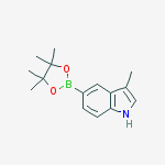 Structure of 3-methyl-5-(4,4,5,5-tetramethyl-1,3,2-dioxaborolan-2-yl)-1h-indole