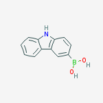 Structure of 9h-carbazol-3ylboronic acid