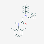 Structure of N-(2,6-dimethylphenyl)-2-[1,1,2,2,2-pentadeuterioethyl(2,2,2-trideuterioethyl)amino]acetamide