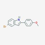 Structure of 5-Bromo-2-(4-methoxyphenyl)-1H-indole