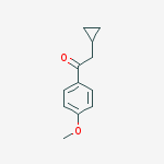 2-Cyclopropyl-1-(4-methoxyphenyl)ethanone结构式