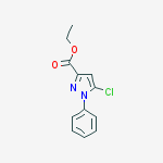 Structure of Ethyl 5-chloro-1-phenyl-pyrazole-3-carboxylate