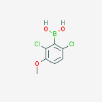 (2,6-Dichloro-3-methoxyphenyl)boronic acid结构式