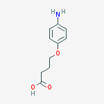 Structure of Butanoic acid, 4-(4-aminophenoxy)-