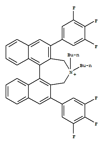 Structure of (11bS)-(+)-4,4-Dibutyl-4,5-dihydro-2,6-bis(3,4,5-trifluorophenyl)-3H-dinaphth[2,1-c1#,2#-e]azepinium bromide