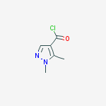 Structure of 1,5-Dimethyl-1H-pyrazole-4-carbonyl chloride