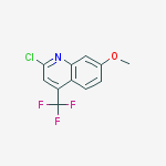 Structure of 2-chloro-7-methoxy-4-(trifluoromethyl)Quinoline